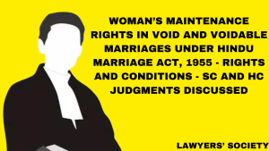 Maintenance & Family Court Advocates must know this about maintenance in void, voidable marriages!